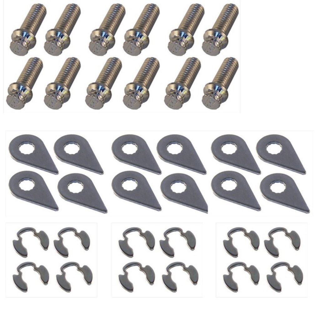Stage 8 Locking Header Bolt Kit For Big Block Mopar – 12-Point, Grade 8, Duplex Nickel Finish