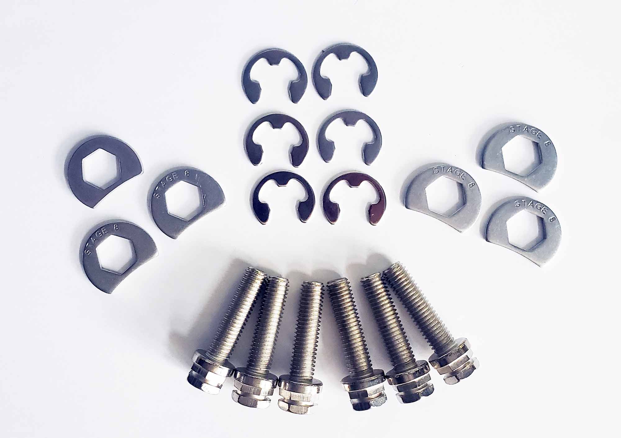 Stage 8 SBS 101 locking header bolt kit for side-by-sides / ATVs